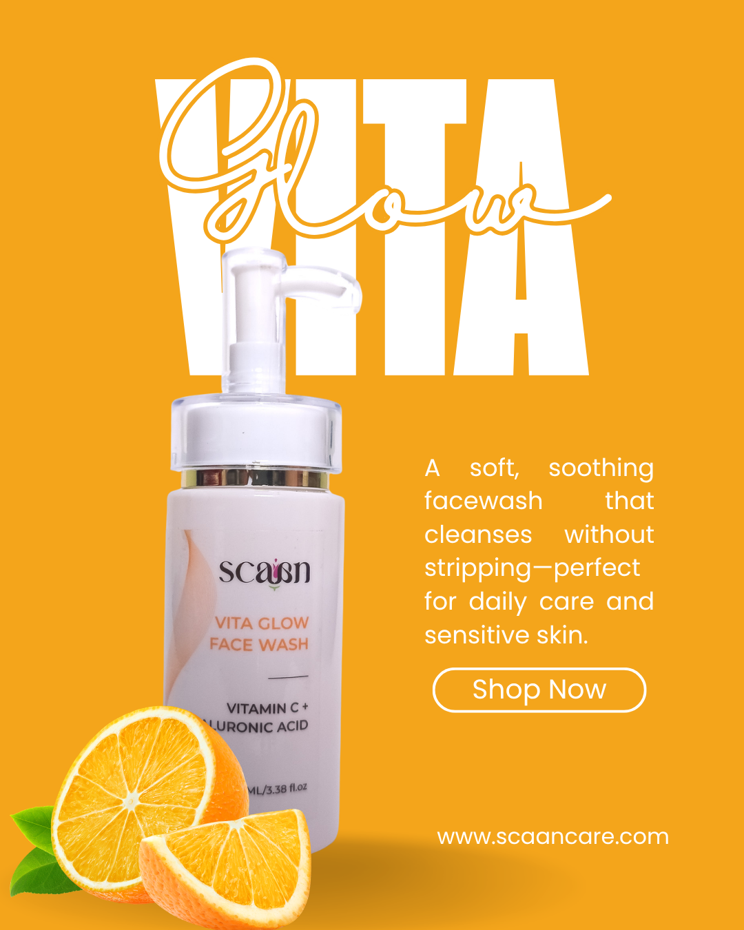 VitaGlow - Bright, Glowing Skin — Naturally with Vitamin C, E and  Hyaluronic Acid