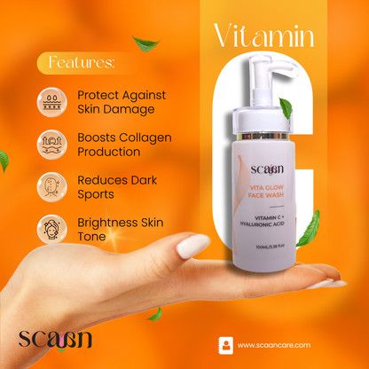 VitaGlow - Bright, Glowing Skin — Naturally with Vitamin C, E and  Hyaluronic Acid